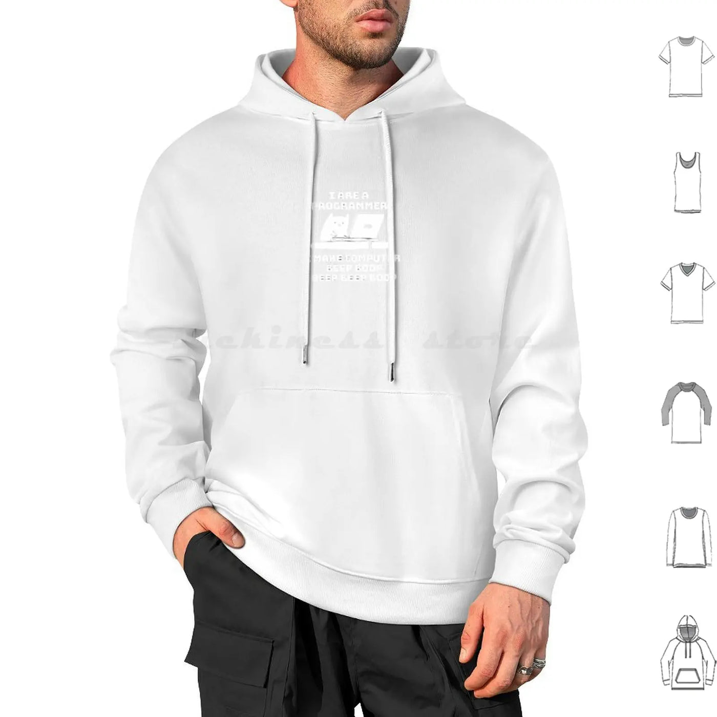I Are Programmer Computer Cat Beep Boop Hoodie Cotton Long Sleeve Programmer Software Engineers I Are Programmer I