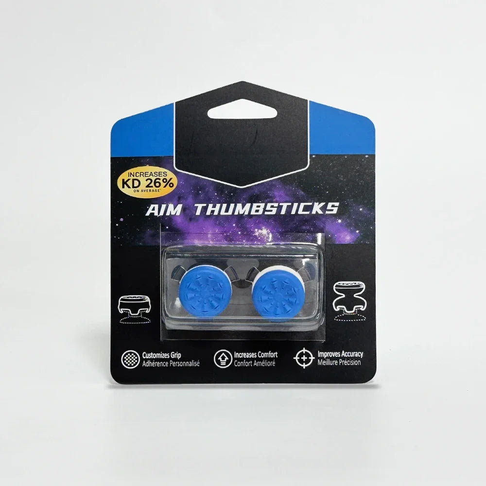 2pcs Silicone Thumb Grip for Ps5/ ps4 For P5 Joystick Booster Caps  Game Controller Accessories Rocker cap pair Supports Ps4/P5