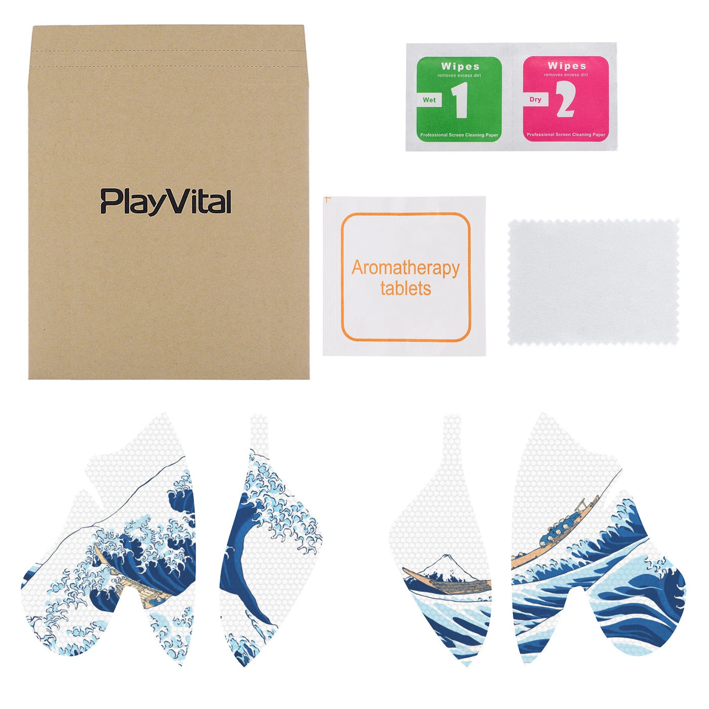 PlayVital Anti-Skid Sweat-Absorbent Controller Grip for ps5 Edge Wireless Controller Anti Sweat Protector - 8 Designs