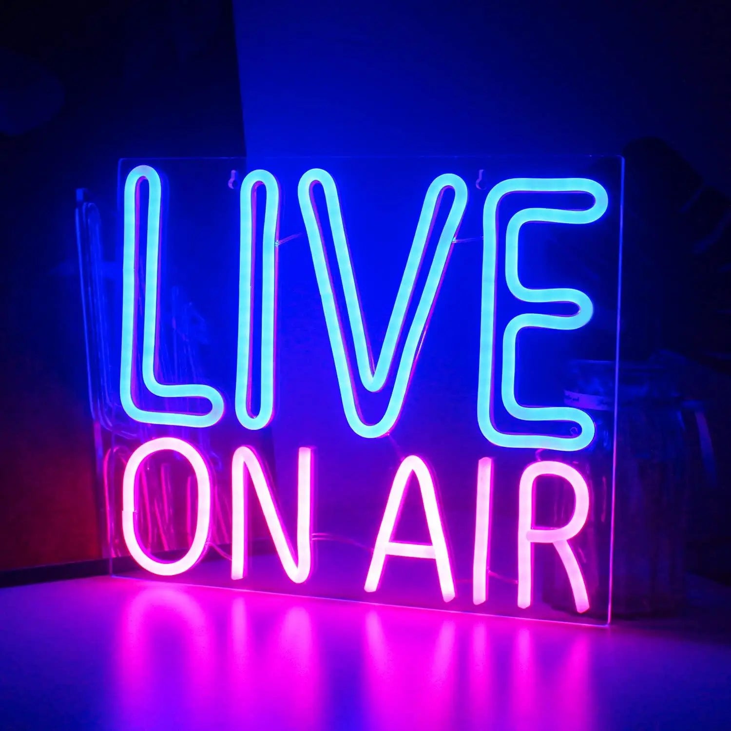 ON AIR Neon Sign USB Dimmable LED Neon Lights for Home Studio Bedroom Office Game Room Podcast Streaming Decor Signboard Light