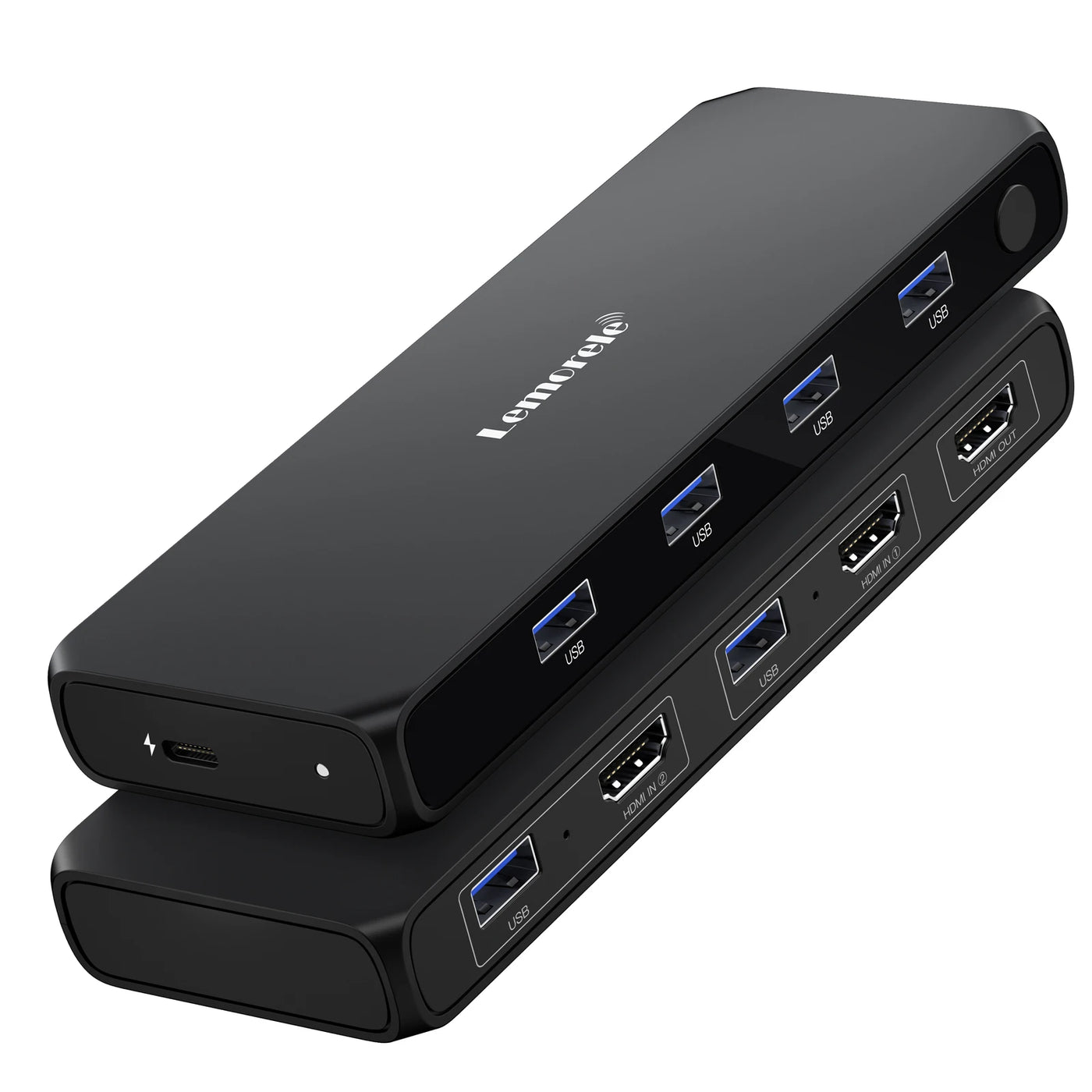 Lemorele 2 IN 4 OUT HDMI Switch USB Switch 4K HDMI USB 3.0 5Gbps Transmission Switcher KVM switch for Laptop Xbox PS4 PC TV