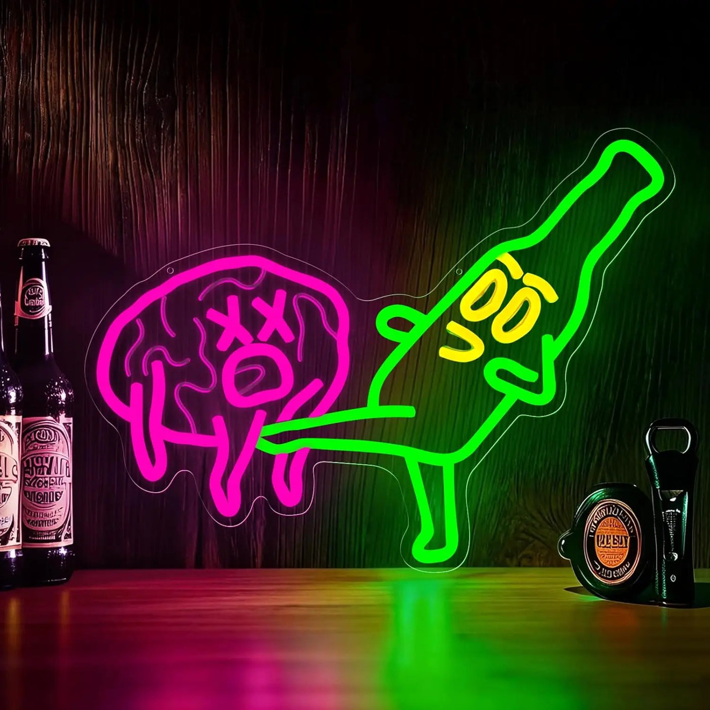 Beer Neon Sign USB Funny Led Light for Restaurant Bar Bistro Party Gaming Room Bedroom Decoration Birthday Gift Neon Light