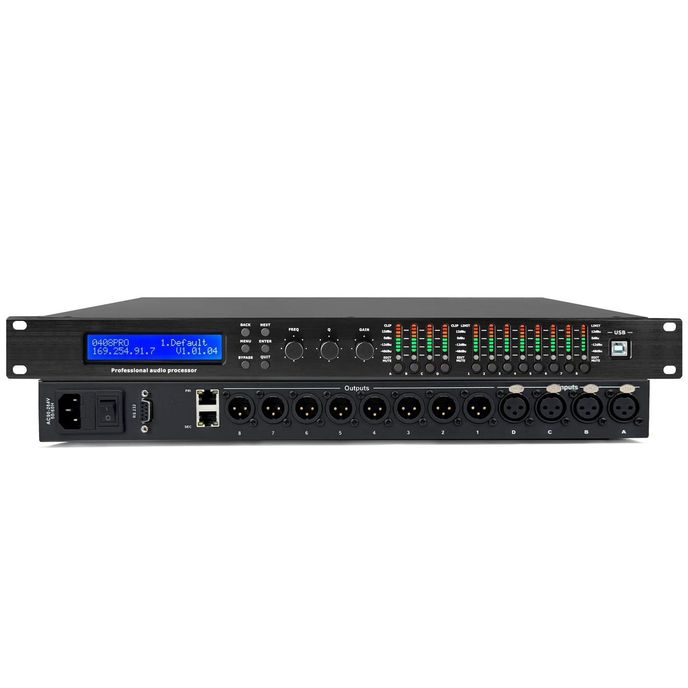 Paulkitson MC48 Digital Audio Processor DriverRack 4In 8Out 96K DSP FIR Speaker Management System