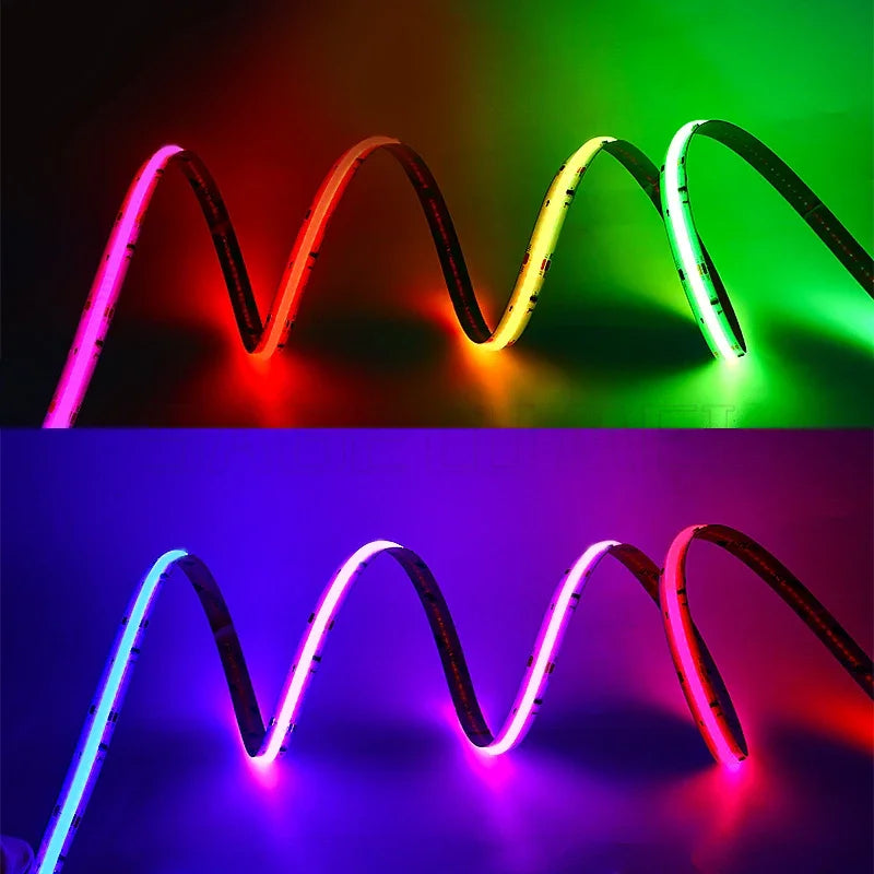 RGB Gaming Lights Strip DC12V 24V 576 720 784Leds/M TV Backlight COB LED Atmosphere Screen for KTV Bar Decor Game room Party 5M