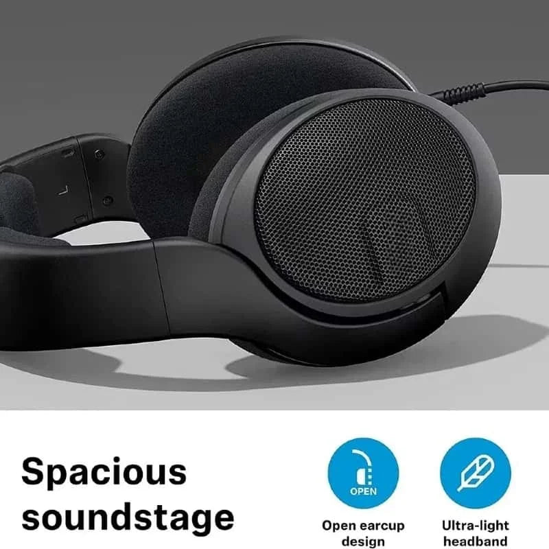HD 560S Over Ear Headphones Open Back Design Neutral Frequency Response Sound Field Original Detachable Cable 3m Wired