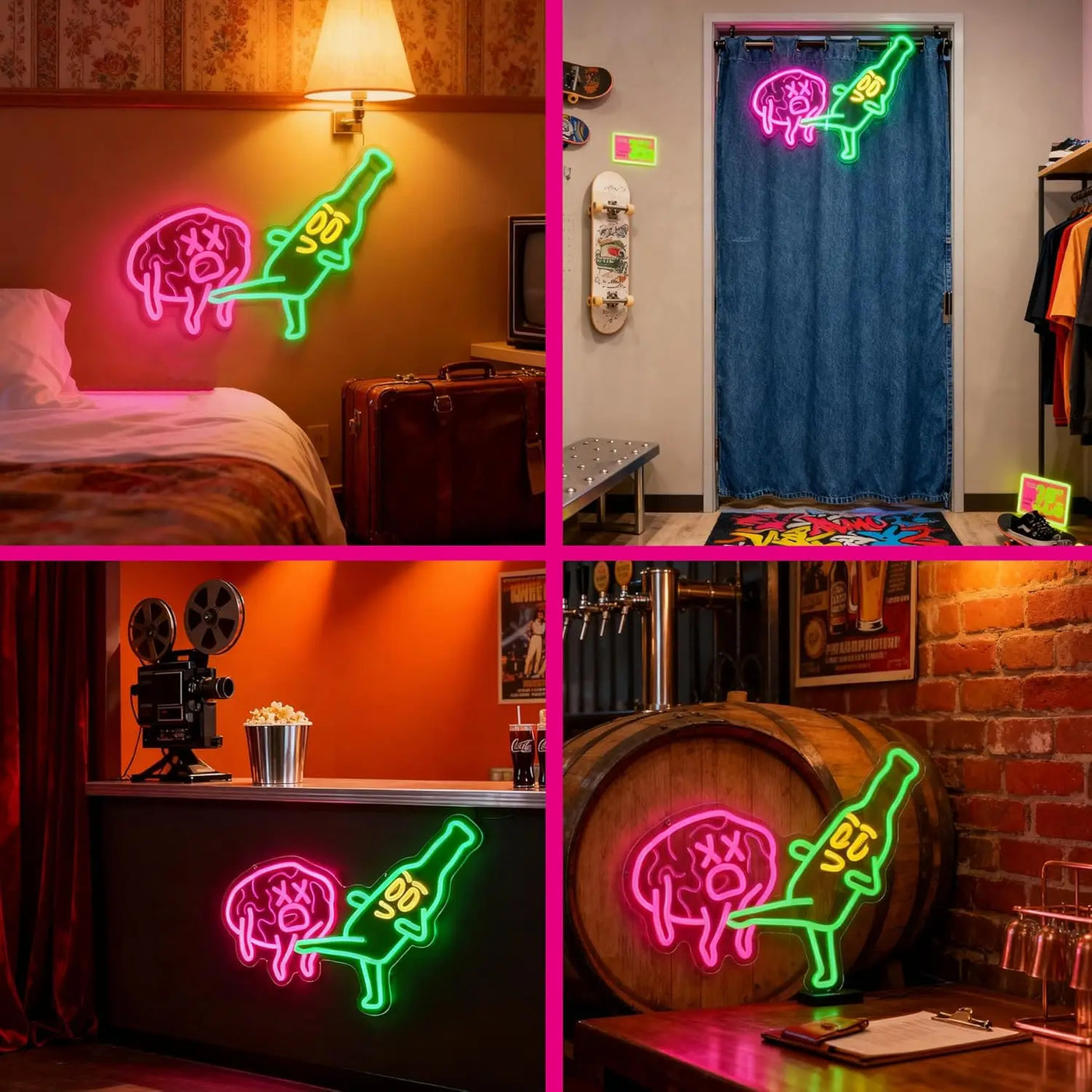 Beer Neon Sign USB Funny Led Light for Restaurant Bar Bistro Party Gaming Room Bedroom Decoration Birthday Gift Neon Light