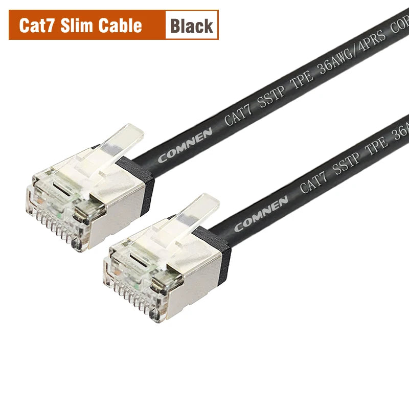 Propatch CAT7 RJ45 Short 10Gbps SSTP 36AWG RJ45 LAN Cable Cord Ethernet Cable Lan  for Ps5 Router Xbox Computer