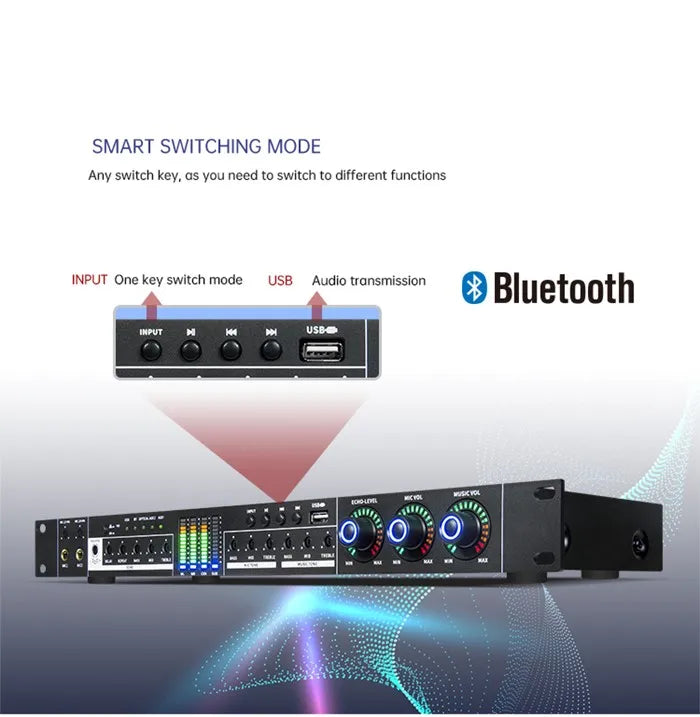 FX12 anti howling bluetooth USB function Stage professional effetor speaker dj sound system audio ktv karaoke processor