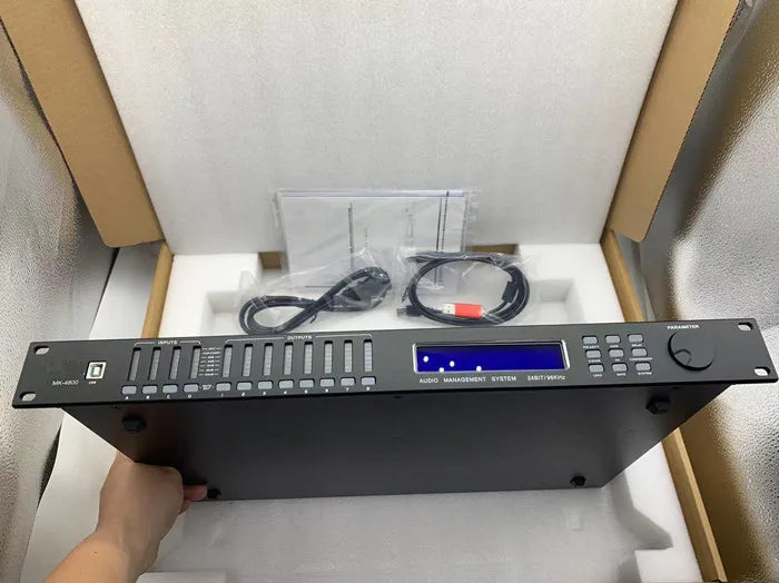 4 in 8 out  performance stage speaker management professional sound system church Karaoke equipment Digital Audio Processor