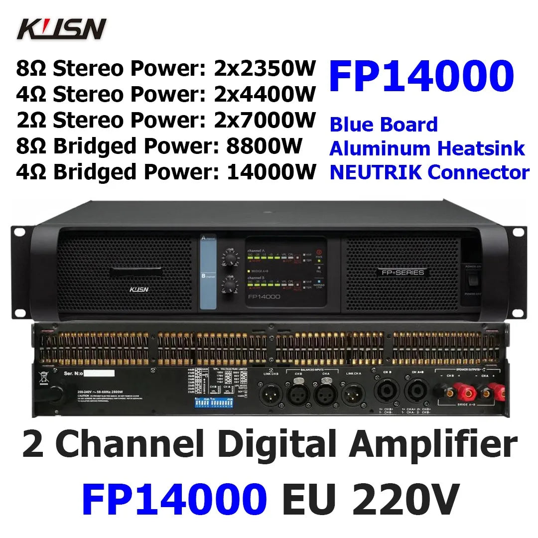 FP10000Q/FP20000Q 2500Wx4 Professional Digital Amplifier Stable 2 Ohm FP 10000Q  2U High Power Amplifier For Subwoofer Speaker
