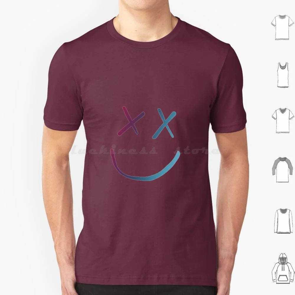 FAZE1 T Shirt Big Size 100% Cotton Rainbow Face Cool Fearless Walls Kill My Mind Purple Face Niall Horan Liam Payne Zayn Cute Laptop