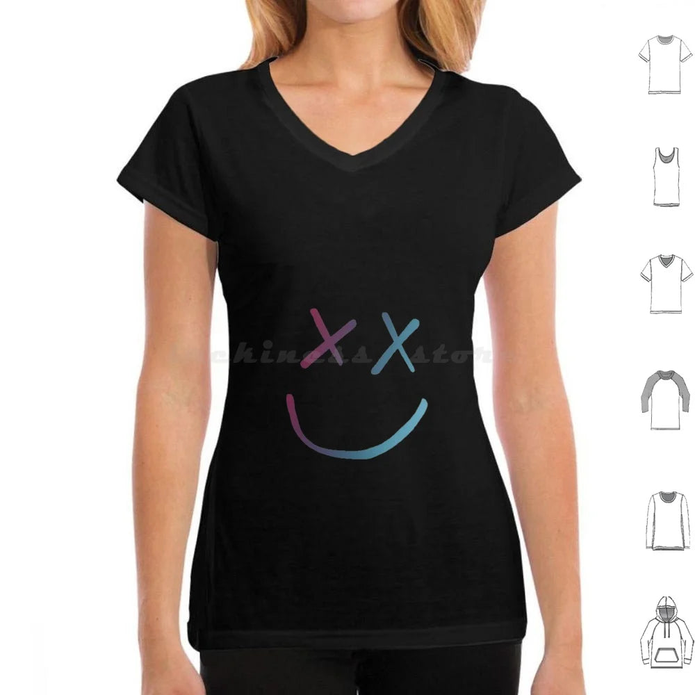 FAZE1 T Shirt Big Size 100% Cotton Rainbow Face Cool Fearless Walls Kill My Mind Purple Face Niall Horan Liam Payne Zayn Cute Laptop