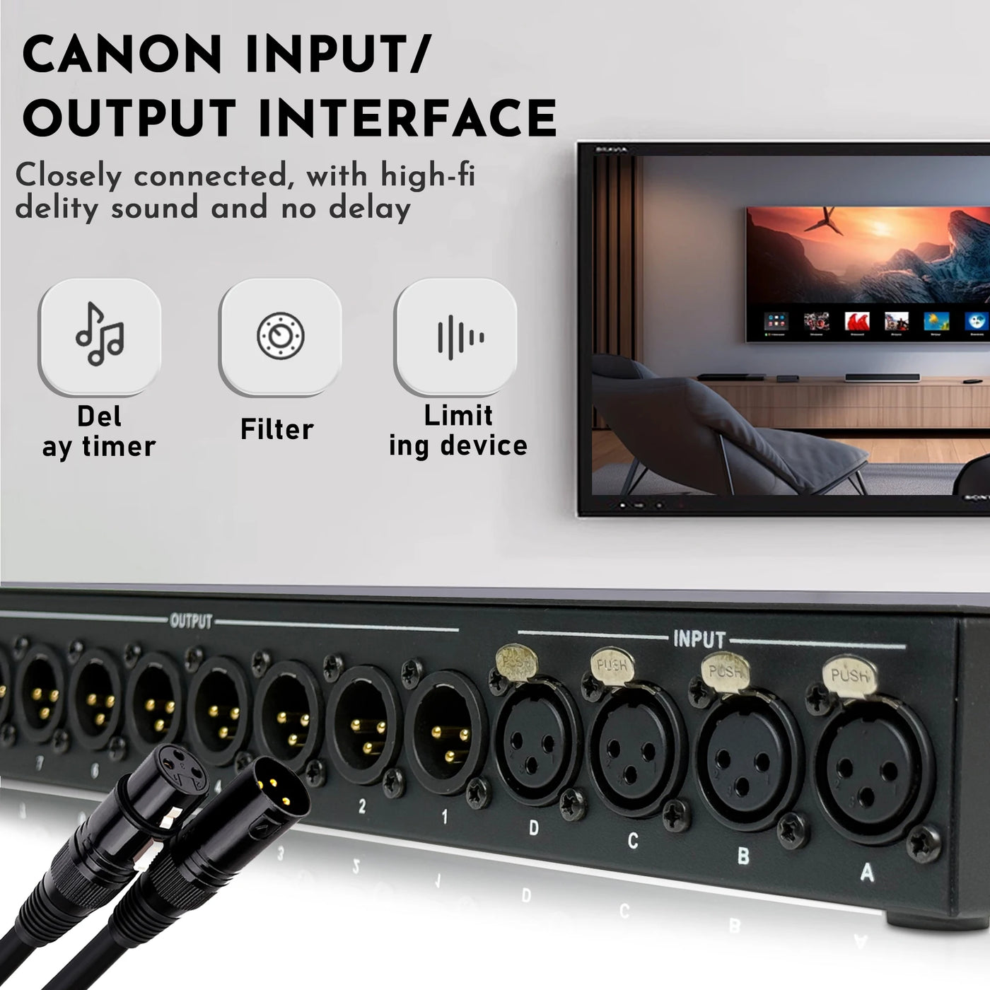 Paulkitson MC48 Digital Audio Processor DriverRack 4In 8Out 96K DSP FIR Speaker Management System