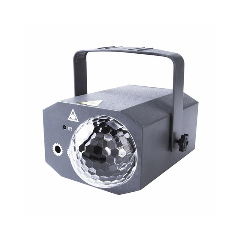 Dj Party Disco Ball Light with Patterns and Sound-Activated Laser Projection Light, USB Cable, Led Stage Strobe Light That Synchronizes with Music, Christmas Party/Home Karaoke/Dance/Club Bar Light