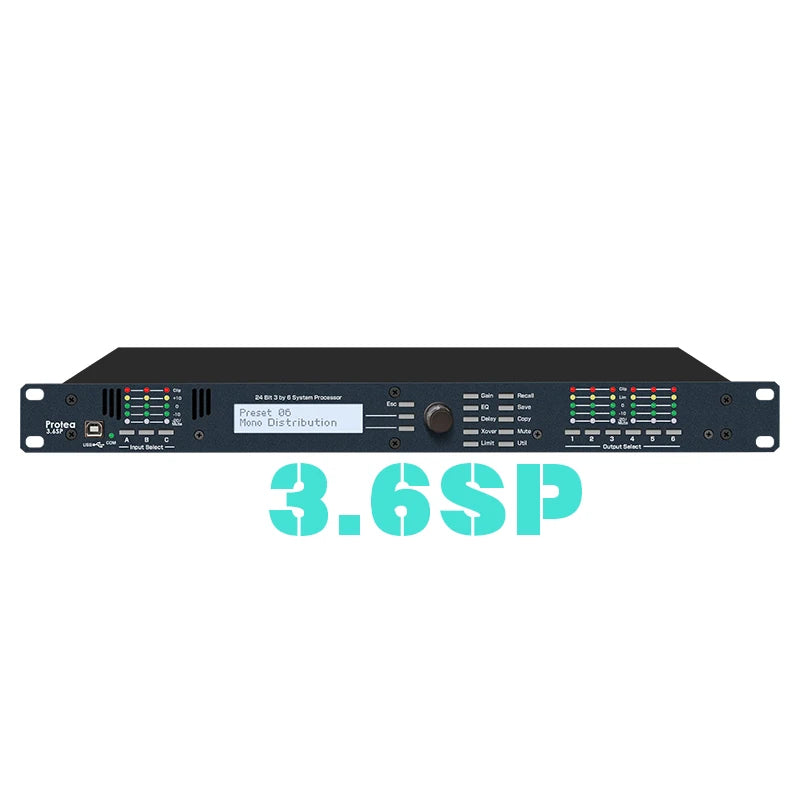 PaulkitsonProtea 3.6SP/4.8SP Digital Speaker Audio Processor Original Software 3/4Input 6/8 Output Professional Sound System