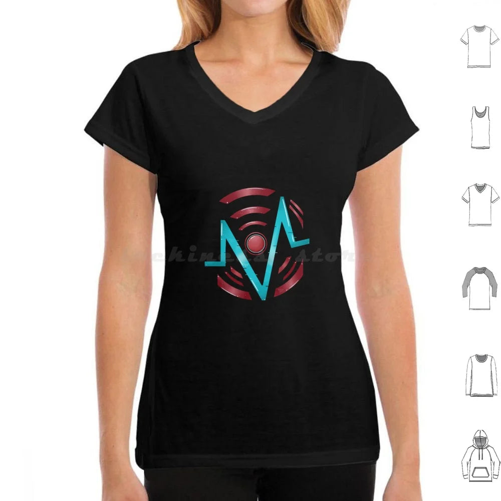 Vox Logo T Shirt Men Women Kids 6xl Vox Hazbin The Vees Velvette Vivziepop Tv Radio Demon Alastor Vox Laptop Hydro