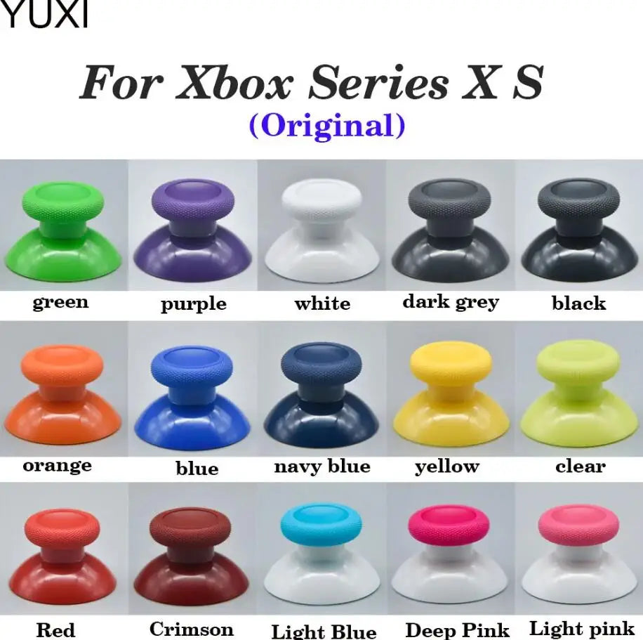 YUXI 2PCS Original 3D Analog Joystick Thumb Stick Grip Cap Rocker Buttons For Xbox Sereis S X Controller Thumbsticks Cover
