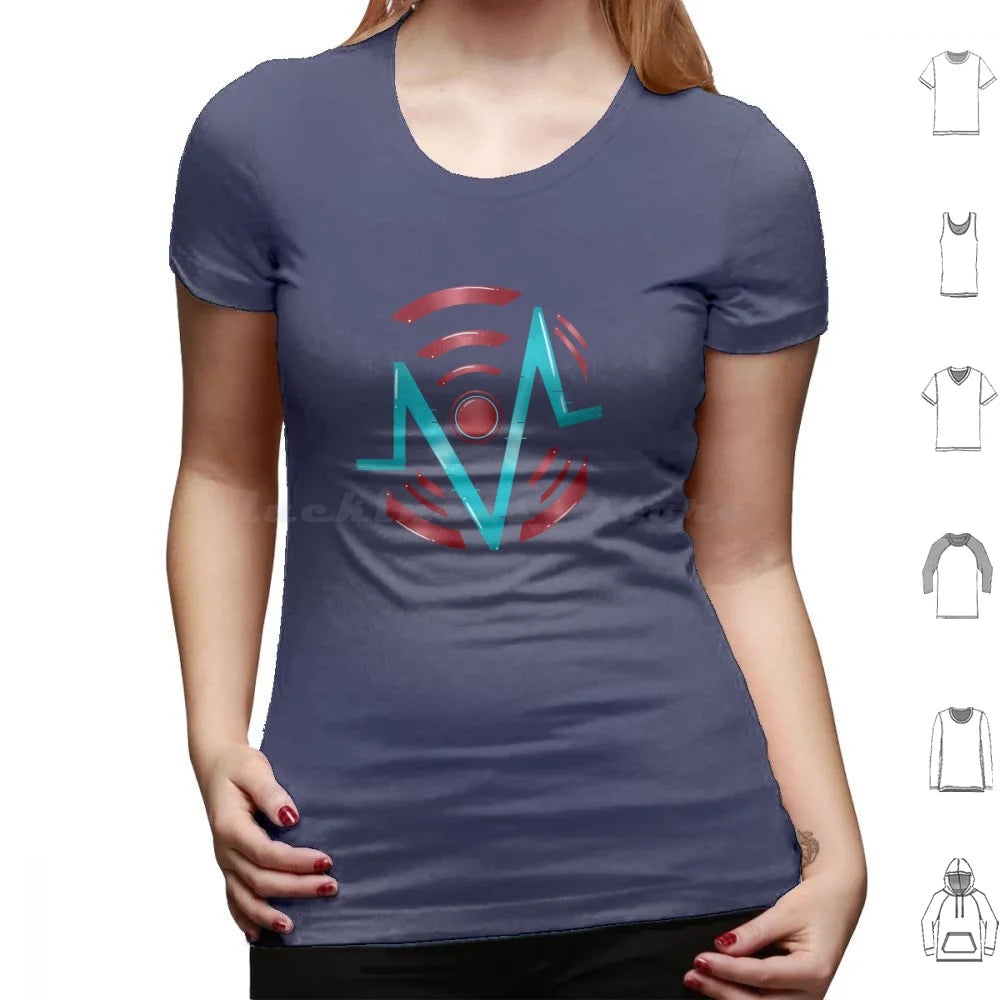 Vox Logo T Shirt Men Women Kids 6xl Vox Hazbin The Vees Velvette Vivziepop Tv Radio Demon Alastor Vox Laptop Hydro