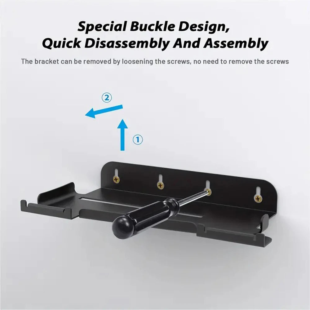 Steel vertical wall bracket kit with screw fixation for PS5/PS5Slim (CD and digital versions)