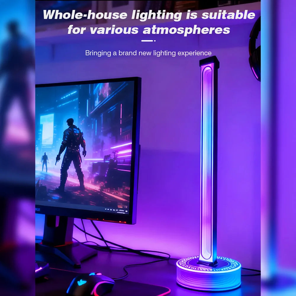RGB LED Music Sync Ambient Light APP Remote Control USB Pickup Rhythm Mood Lighting Gaming Desktop Floor Lamp For Bedroom Lights