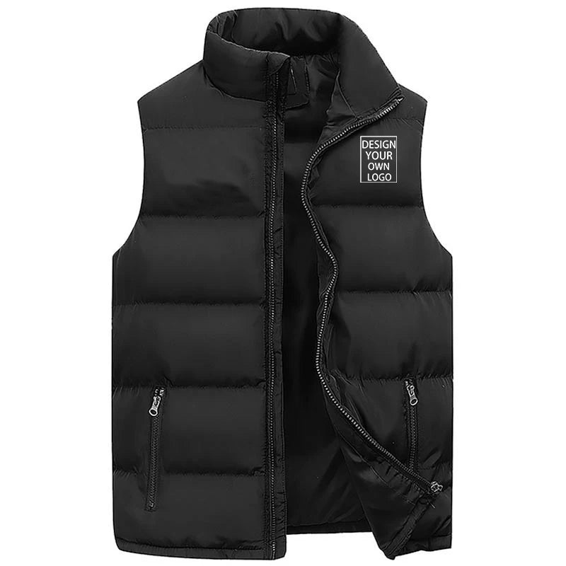 customized New Fashion Men's and Women's Windproof Sports Jackets, Sleeveless Jackets, Quality Vests