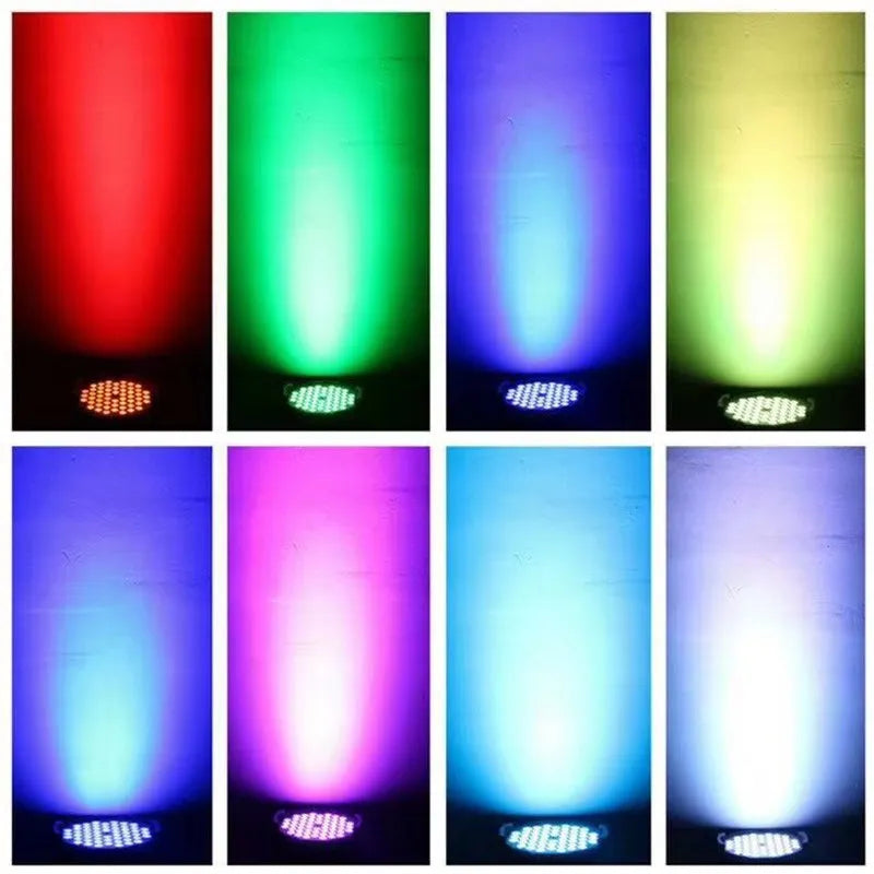 54x3W LED Par light RGBW 4In1 LED Par Light Sound Activated DMX512 LED Wash KTV DJ Disco Bar Club Party Stage Light event show