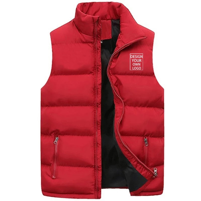 customized New Fashion Men's and Women's Windproof Sports Jackets, Sleeveless Jackets, Quality Vests