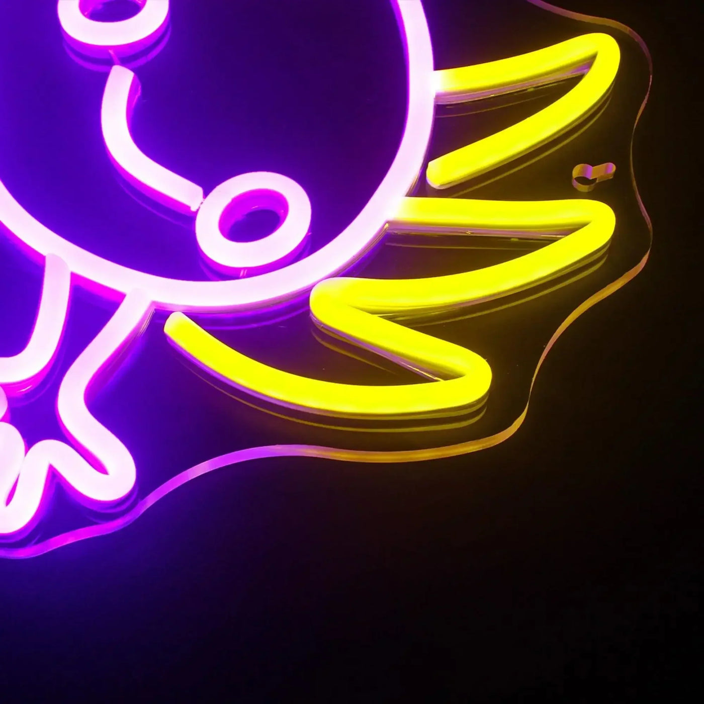 Cute Axolotl Neon Sign LED Wall Art for Bedroom Gaming Room Bar Unique Animal Lamp Symbol of Luck Good Vibes Night Light Gift