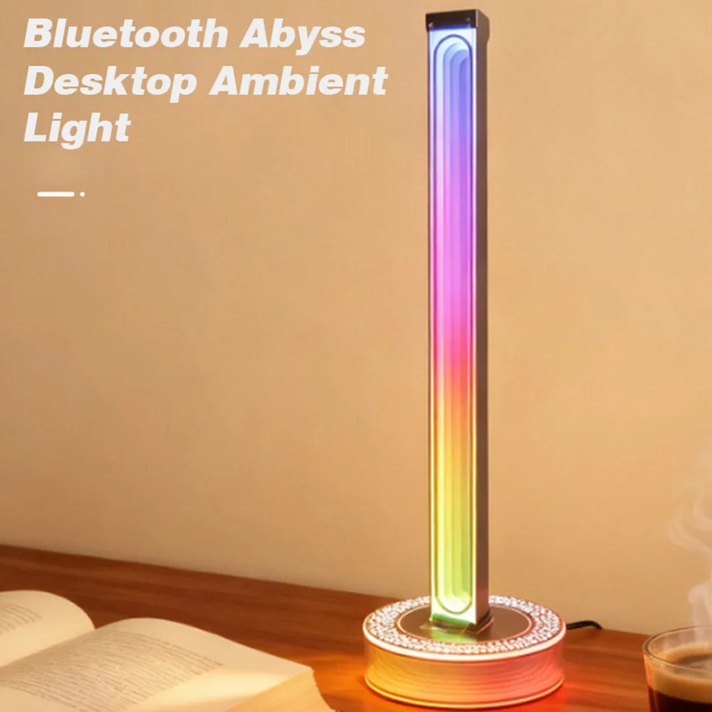 RGB LED Music Sync Ambient Light APP Remote Control USB Pickup Rhythm Mood Lighting Gaming Desktop Floor Lamp For Bedroom Lights