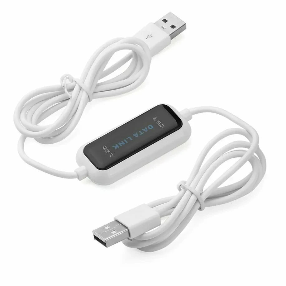 PC to PC USB Online Share Sync Link Cable Net Direct Data File Transfer Bridge LED Easy Copy Between 2 Computer Data Link Cable