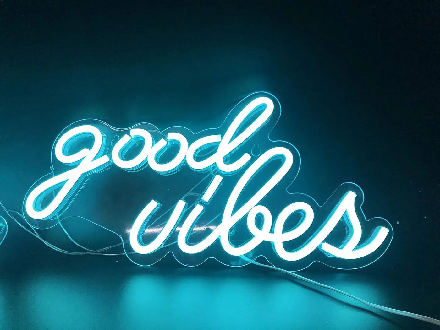 Good Vibes Neon Sign USB Dimmable Smile Face LED Light for Bar Party Dorm Gaming Room Bedroom Decorations neon personnalisé Gift