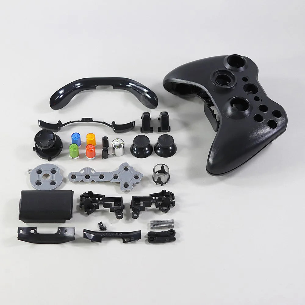 Full Controller Shell Case Housing for Xbox 360 Wireless Controller Color Silver