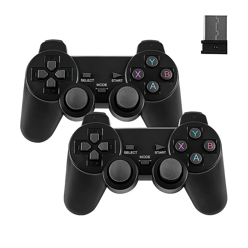 2.4G Wireless Gaming Controller with Receiver Wireless Game Joystick Gamepad 3D Rocker Wireless Gamepad Compatible with M8/ D90