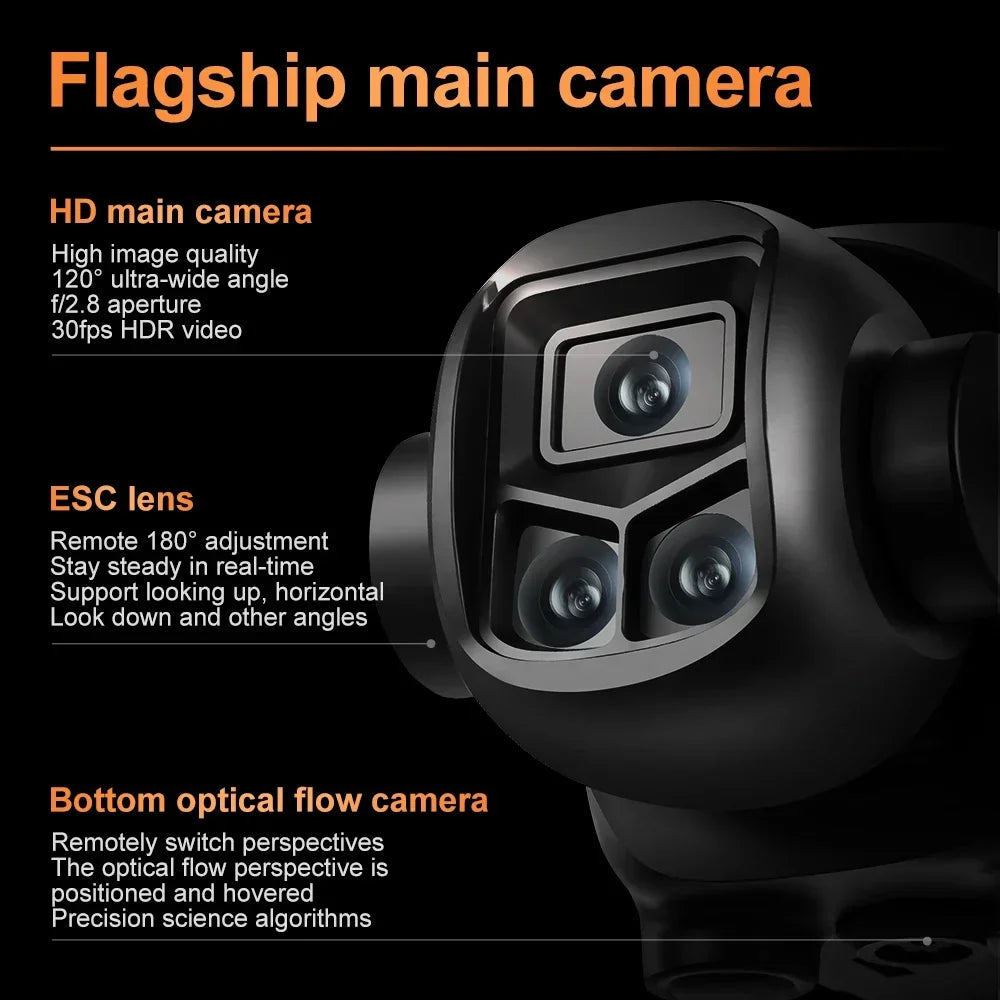 Lenovo V988 Drone 8K HD Dual Camera 4K Professional Remote control With Screen 5G WIFI Brushless Motor Foldable Quadcopter toy