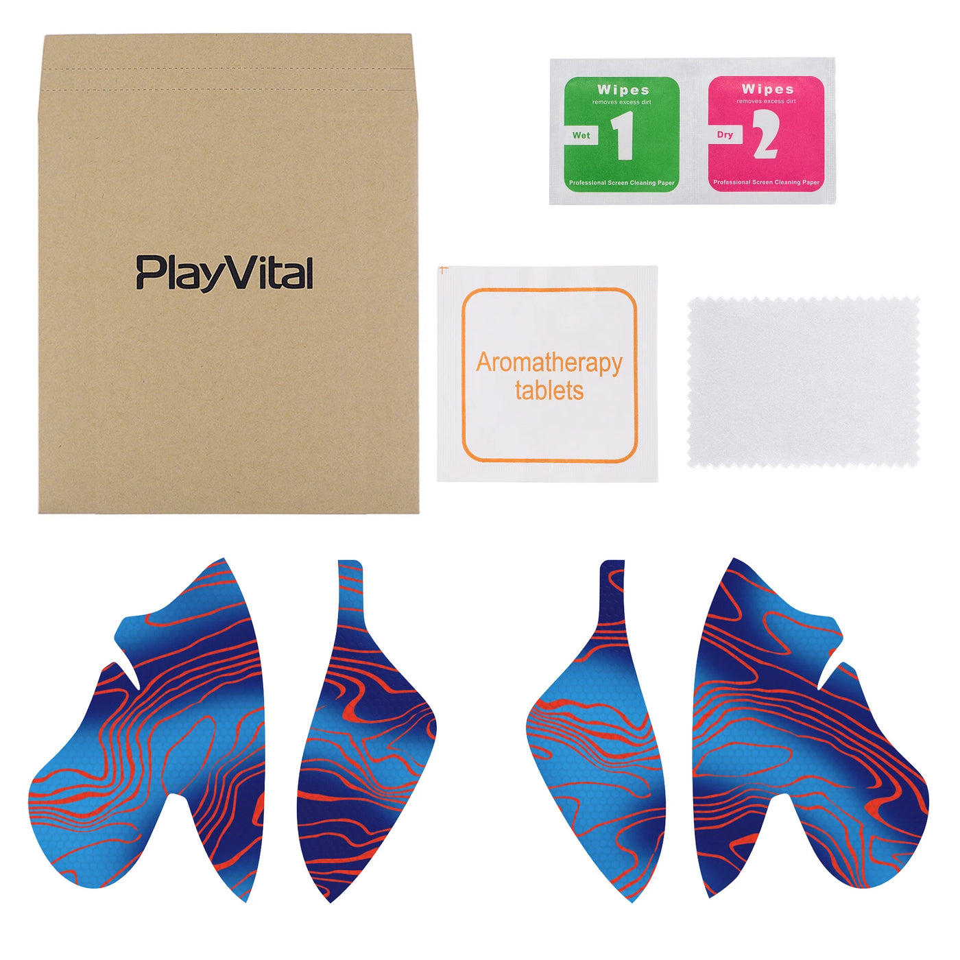 PlayVital Anti-Skid Sweat-Absorbent Controller Grip for ps5 Edge Wireless Controller Anti Sweat Protector - 8 Designs