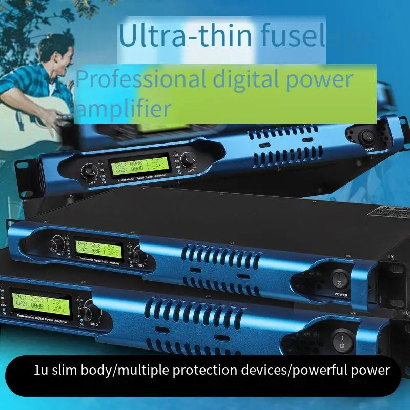 600Watts 2 Channel DJ Music Cub Speaker Audio Professional Powerful Digital Power Amplifier
