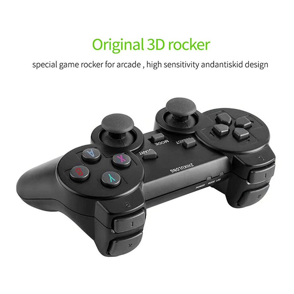 2.4G Wireless Gaming Controller with Receiver Wireless Game Joystick Gamepad 3D Rocker Wireless Gamepad Compatible with M8/ D90
