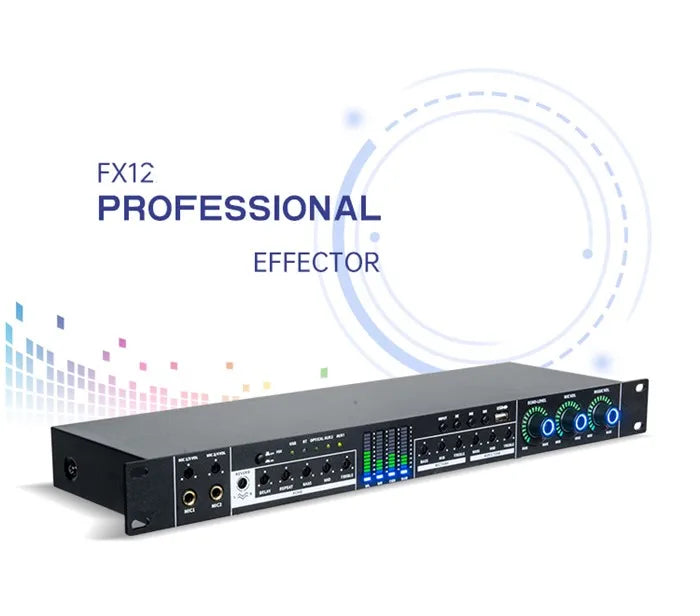 FX12 anti howling bluetooth USB function Stage professional effetor speaker dj sound system audio ktv karaoke processor