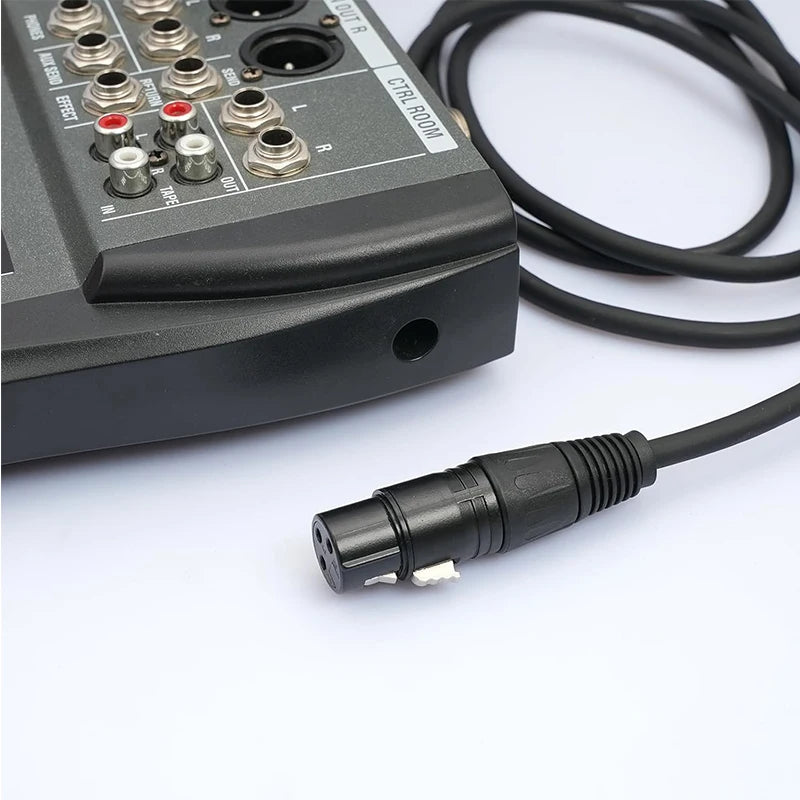 6.5ft 3Pin XLR to XLR Cable X LR Male to X LR Female Microphone Cable for DMX Lighting Speaker Podcast Audio Mixer DMX Effector