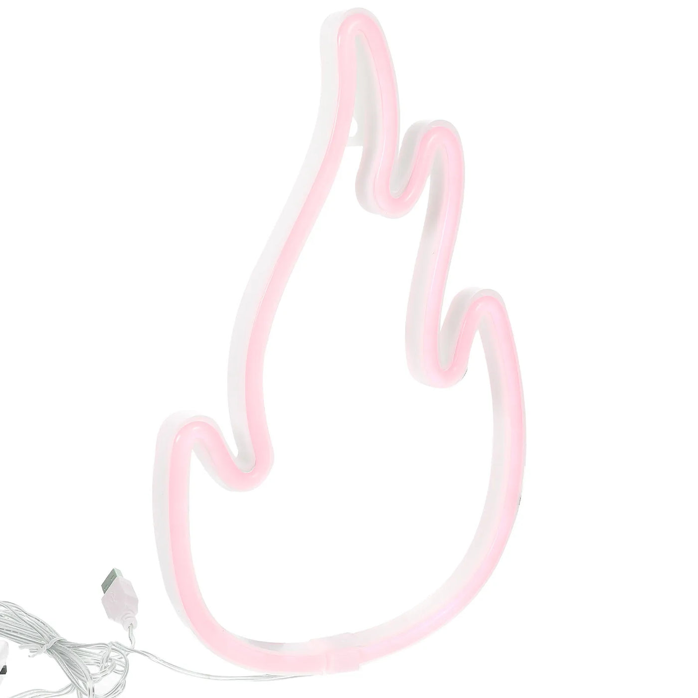 Neon Light Sign Flame Shape Led Wall Decor For Home Bar Bedroom Gaming Room Blue Aesthetic Hanging Decorative Lights