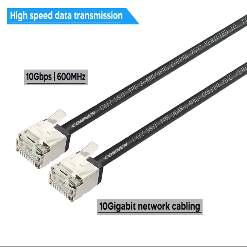 Propatch CAT7 RJ45 Short 10Gbps SSTP 36AWG RJ45 LAN Cable Cord Ethernet Cable Lan  for Ps5 Router Xbox Computer