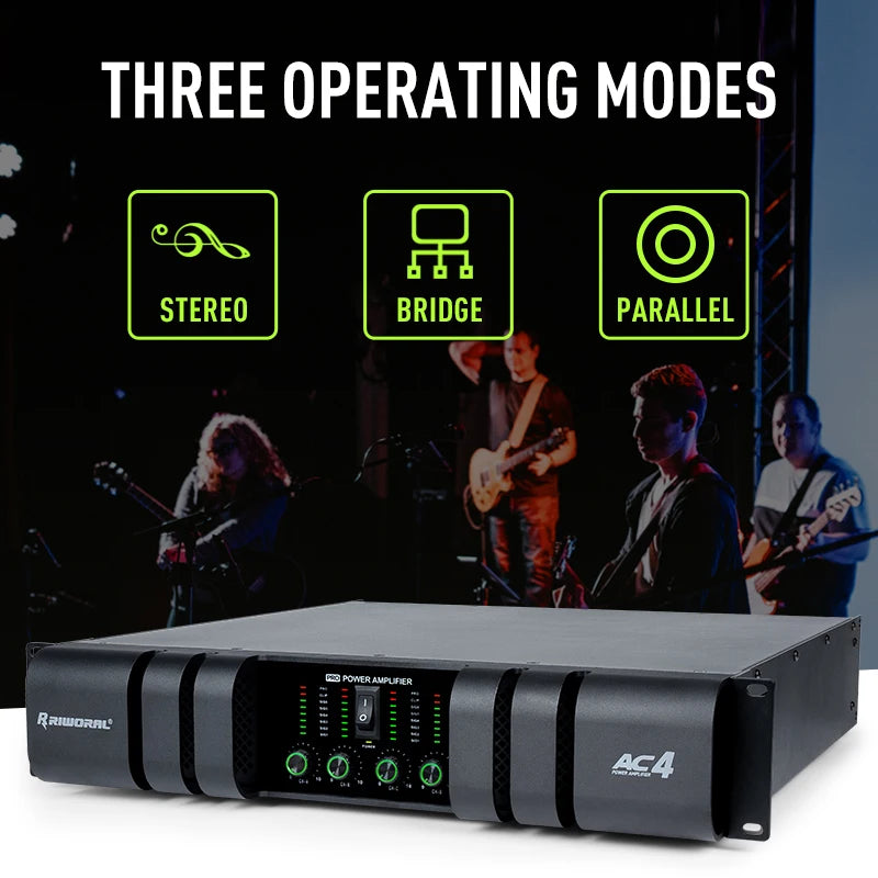 2026 AC2 Hot Selling Hifi Power Amplifier 2 Channel 800W Professional Audio Speaker Power Amplifiers for DJ Club Party