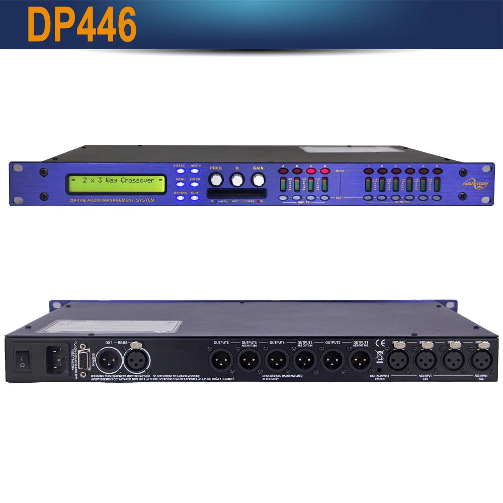 Pro Digital DSP Audio Processor DP446/DP448/DP548 Processor Compatible Original Software Audio Speaker Dynamic Management System