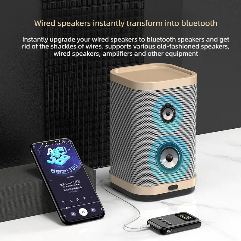 Bluetooth 5.0 Receiver Transmitter 2-in-1 Adapter Suitable for Computer Speakers Car FM