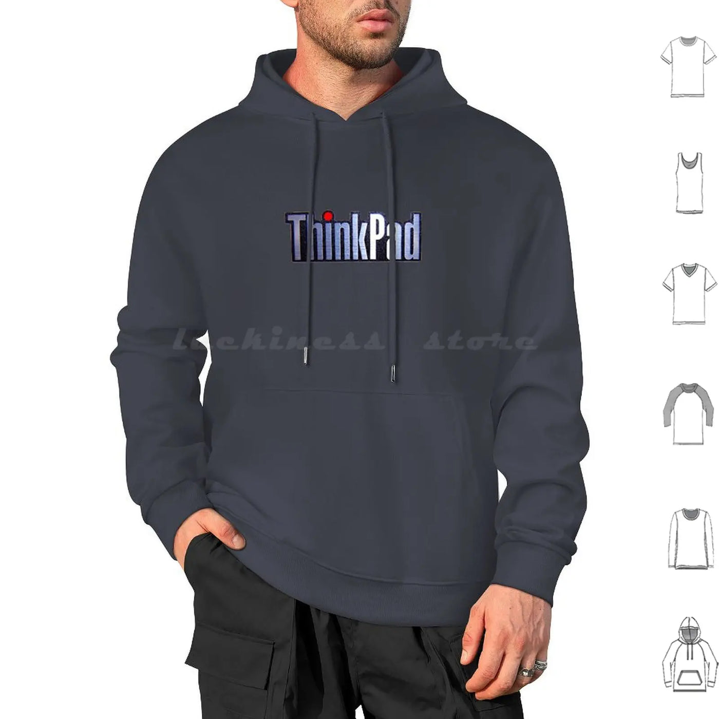 Thinkpad Logo Realistic Hoodies Long Sleeve Thinkpad Think Logo Ibm Shiny Emblem Metal Realistic Laptop Pc Windows 1990