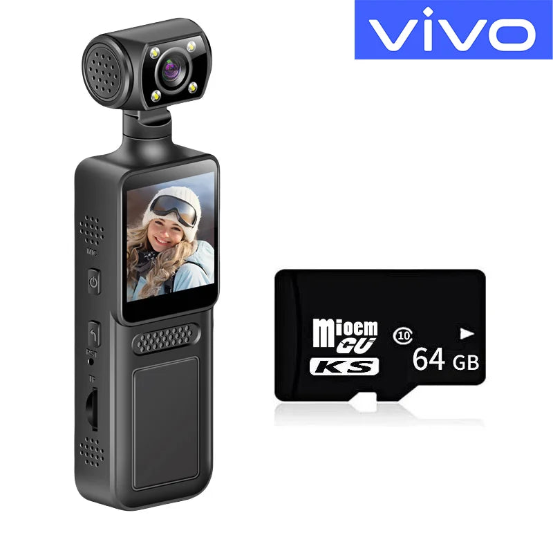 VIVO Mini New Camera 8K HD Handheld Portable Digital Video Recorder Professional Anti Shake Camera Night Vision Action Camera