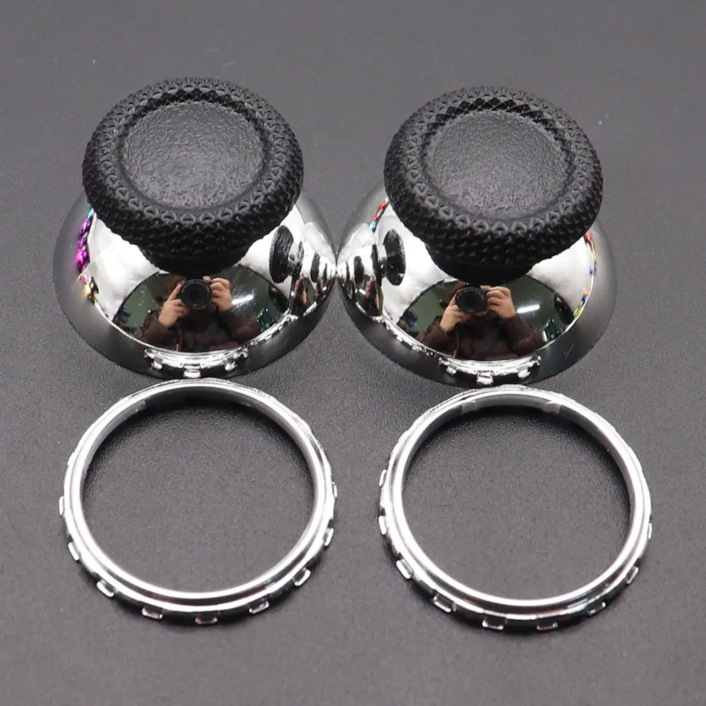 1set For PS5 V1 V2 V3 Controller Analog Accent Thumbstick Rings With 3D Analog Thumb Stick Joystick Caps Grip Game Accessories