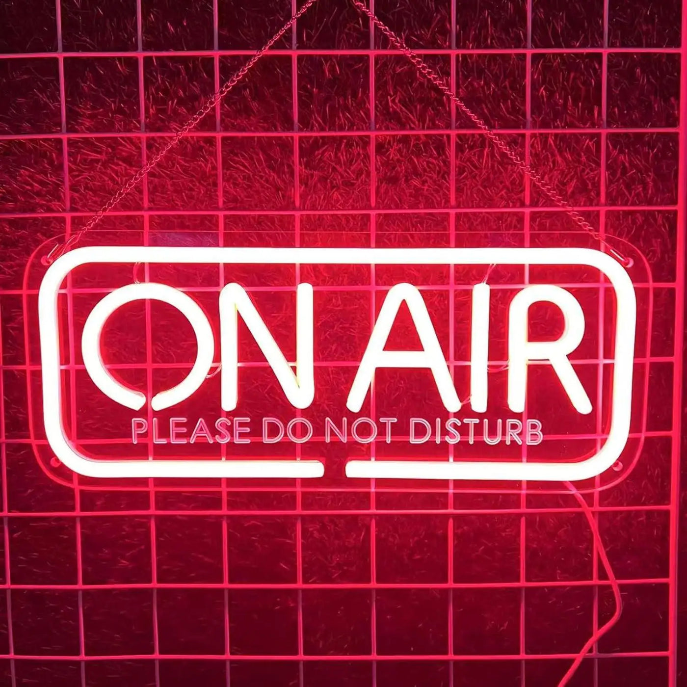 ON AIR Neon Sign USB Dimmable LED Neon Lights for Home Studio Bedroom Office Game Room Podcast Streaming Decor Signboard Light