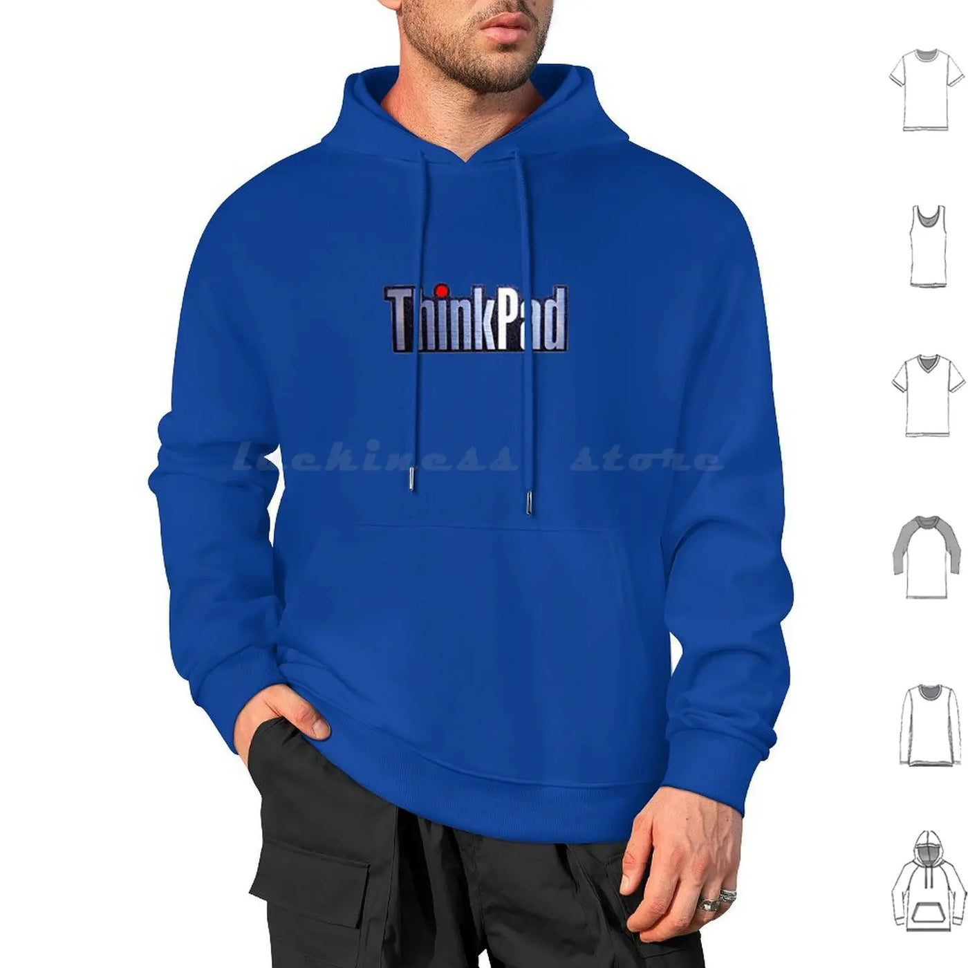 Thinkpad Logo Realistic Hoodies Long Sleeve Thinkpad Think Logo Ibm Shiny Emblem Metal Realistic Laptop Pc Windows 1990