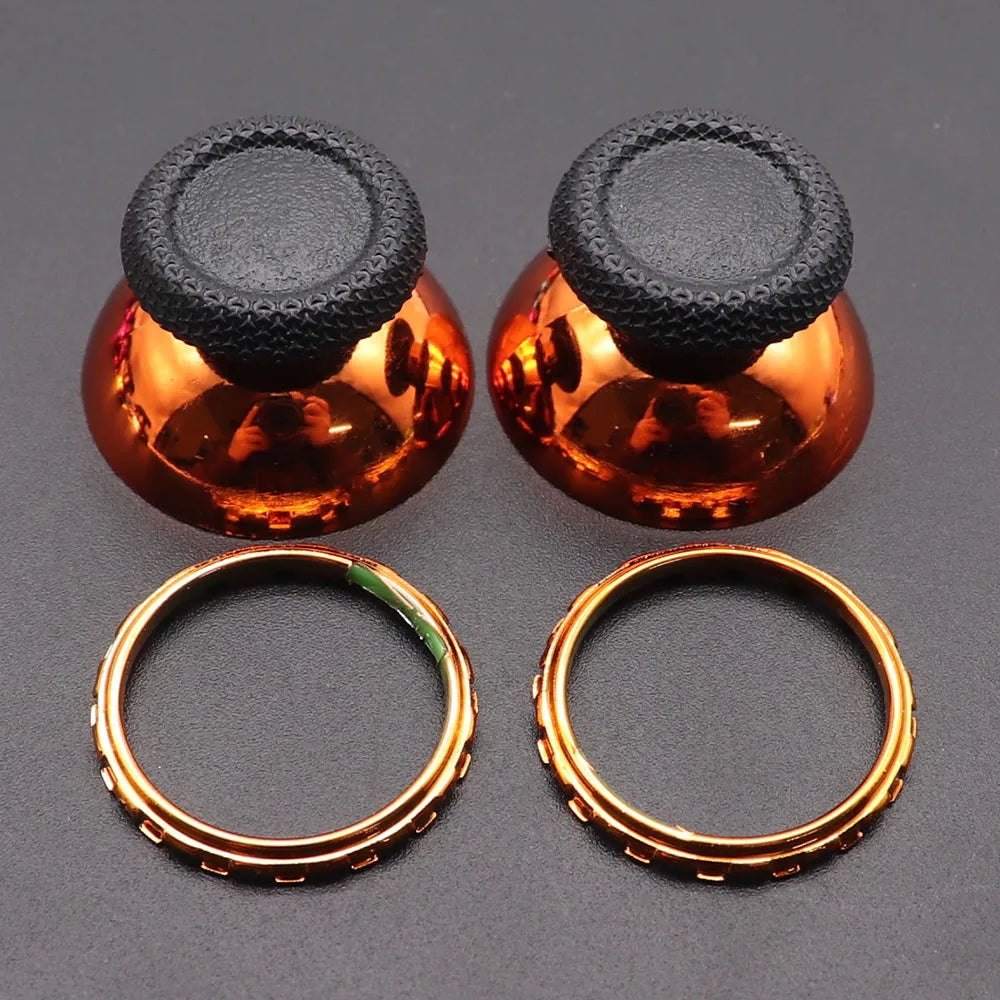 1set For PS5 V1 V2 V3 Controller Analog Accent Thumbstick Rings With 3D Analog Thumb Stick Joystick Caps Grip Game Accessories